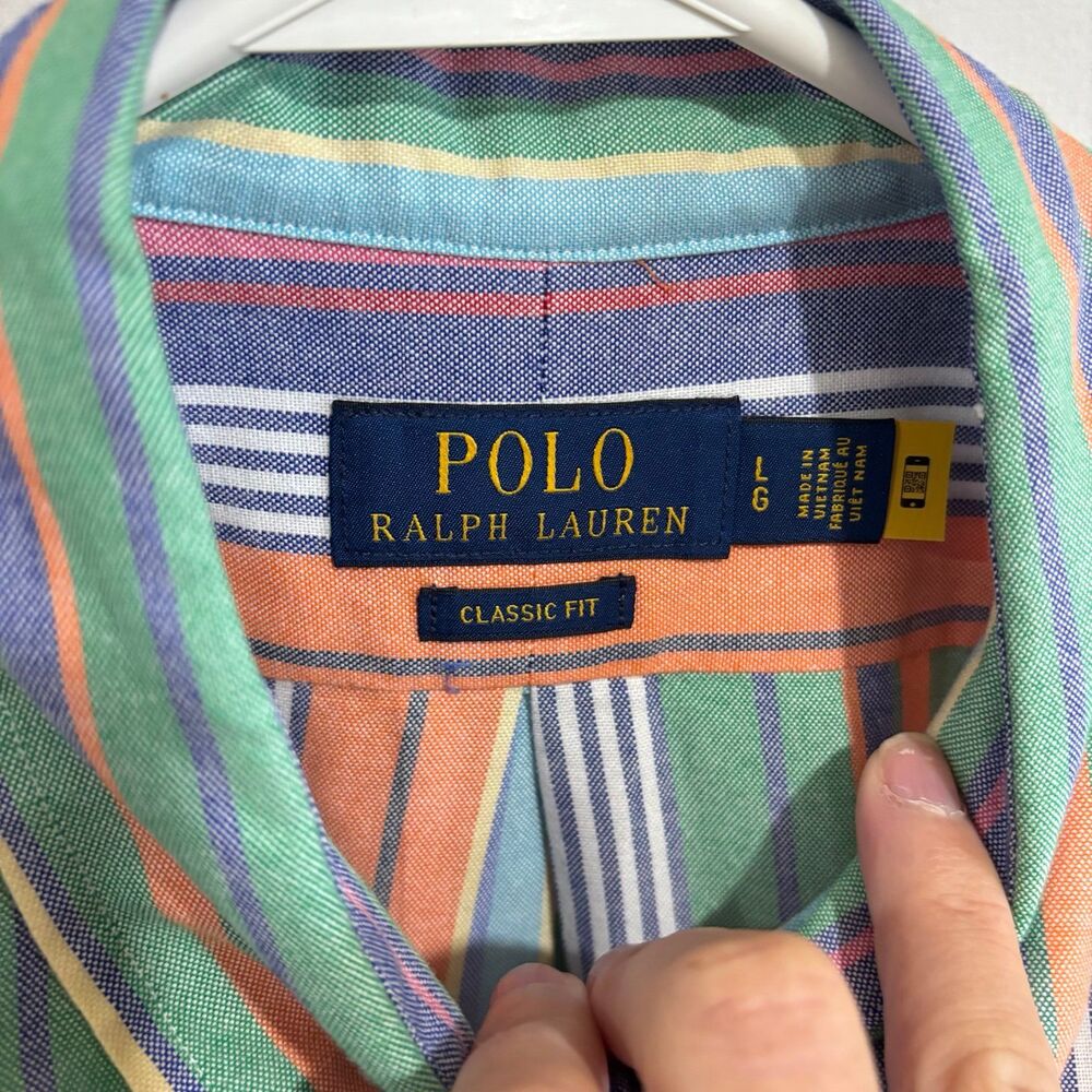 Polo Ralph Lauren Classic Fit Striped Oxford Shirt - Picture 7 of 10